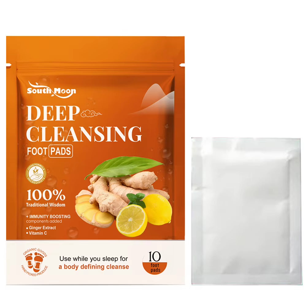 10-40Pcs Ginger Deep Detox Foot Pads Natural Herbal Relief Stress Improve Sleep Cleansing Detox Slimming Foot Care Tool